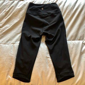 Lululemon Black Mesh Crop Legging